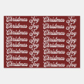 Feuille De Papier Cadeau Pack de Noël de trois différents (Devant 2)