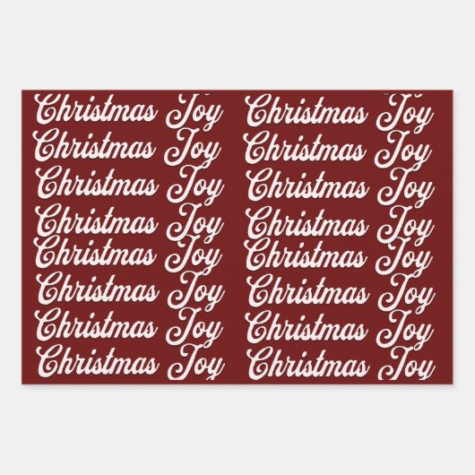 Feuille De Papier Cadeau Pack de Noël de trois différents (Devant 2)