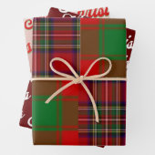 Feuille De Papier Cadeau Pack de Noël de trois différents (En situation)