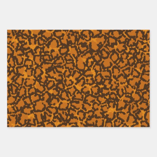 Feuille De Papier Cadeau Pack d'impression couleur chat (Devant)