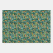 Feuille De Papier Cadeau Pack Jungle léopard (Devant 2)