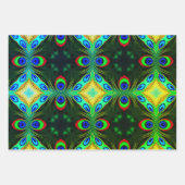 Feuille De Papier Cadeau Pacock (Devant 2)