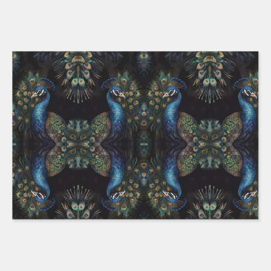 Feuille De Papier Cadeau Pacock (Devant)