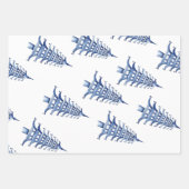 Feuille De Papier Cadeau Pagode bleue poussiéreuse (Devant 2)