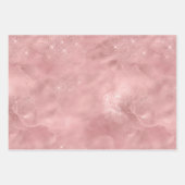 Feuille De Papier Cadeau Paillettes roses glamour tendance chic pour elle (Devant)