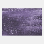 Feuille De Papier Cadeau Paillettes scintillantes | Faux scintillement viol (Devant 3)