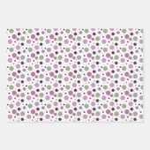 Feuille De Papier Cadeau Pain d'épée violet moderne de Noël (Devant)