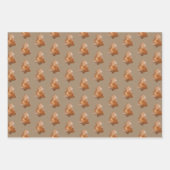 Feuille De Papier Cadeau Pain d'épices rustique Kraft (Devant 3)