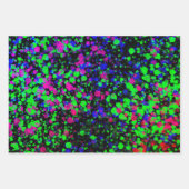 Feuille De Papier Cadeau Paint Splatter (Devant 3)