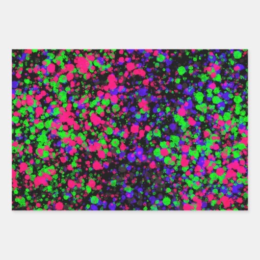 Feuille De Papier Cadeau Paint Splatter (Devant 2)