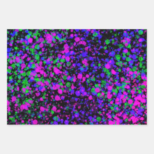 Feuille De Papier Cadeau Paint Splatter (Devant)