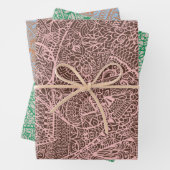 Feuille De Papier Cadeau Paisley Mandala (En situation)