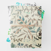 Feuille De Papier Cadeau Pájaros azules (En situation)