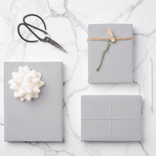 Feuille De Papier Cadeau Pale Gray Geometric Pattern - Summer Decor (Recto)