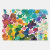 Feuille De Papier Cadeau Palette d'artistes 1 (Devant)