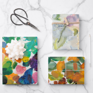 Feuille De Papier Cadeau Palette d'artistes 1