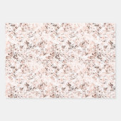 Feuille De Papier Cadeau Palette de couleurs de chute Terrazzo Speckle | Ép (Devant)