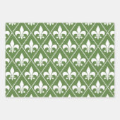 Feuille De Papier Cadeau Palm Fleur de Lis (Devant 2)
