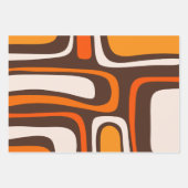 Feuille De Papier Cadeau Palm Springs Motif Abstrait moderne du milieu du s (Devant)