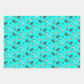 Feuille De Papier Cadeau Palm Trees Motif de Noël tropical (Devant 2)