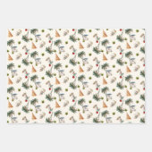 Feuille De Papier Cadeau Palm Trees Motif de Noël tropical (Devant 2)