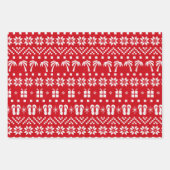 Feuille De Papier Cadeau Palmiers de Noël et tongs (Devant 3)