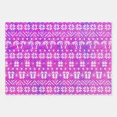 Feuille De Papier Cadeau Palmiers de Noël et tongs (Devant 2)