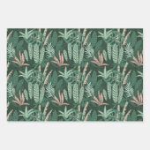 Feuille De Papier Cadeau Palmiers Tropicaux (Devant 3)