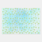 Feuille De Papier Cadeau Palmiers tropicaux (Devant)