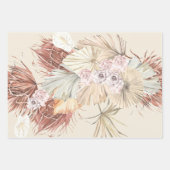 Feuille De Papier Cadeau Pampas Grass Floral Tropical Jungle (Devant 3)