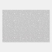 Feuille De Papier Cadeau Panda d'hiver, Joyeux Noël et flocons de neige (Devant 3)