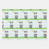 Feuille De Papier Cadeau Panda Kids (Devant)