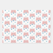 Feuille De Papier Cadeau Panda rouge avec Motif Masque (Devant 2)