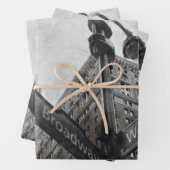 Feuille De Papier Cadeau Panneau d'angle couleur large  (En situation)