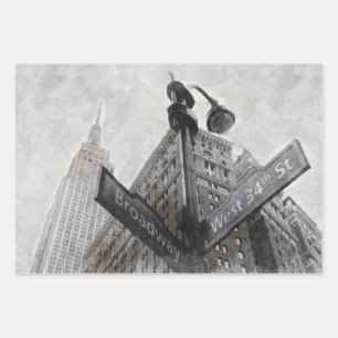 Feuille De Papier Cadeau Panneau d'angle couleur large