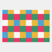 Feuille De Papier Cadeau Panneau de contrôle Festif coloré (Devant)