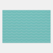 Feuille De Papier Cadeau Panneaux de surf surf orange et turquoise (Devant 2)