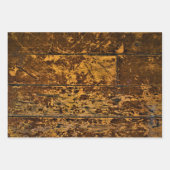 Feuille De Papier Cadeau Panneaux en bois vintage (Devant 2)