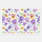 Feuille De Papier Cadeau Pansy Seamless (Devant 3)