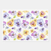 Feuille De Papier Cadeau Pansy Seamless (Devant 2)