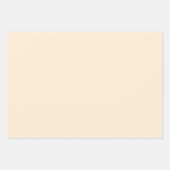 Feuille De Papier Cadeau Papaya Whip couleur solide (Devant)