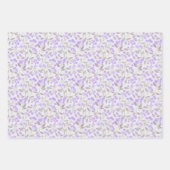 Feuille De Papier Cadeau Papel de regalo floral (Devant)