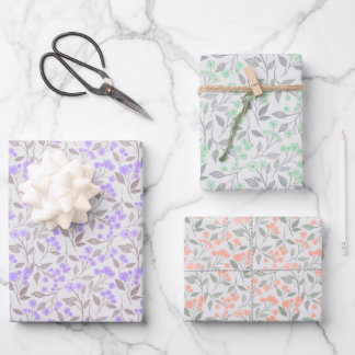 Feuille De Papier Cadeau Papel de regalo floral 