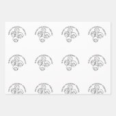 Feuille De Papier Cadeau Papel de regalo Golden Friendship (Devant 2)