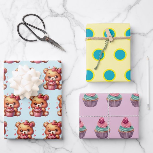 Feuille De Papier Cadeau Papel de Regalo Variados (Recto)