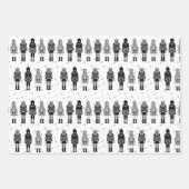 Feuille De Papier Cadeau Paper de Noël noir (Devant 2)