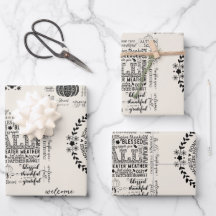 Papiers d'emballage d'automne Papiers d'emballage