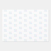 Feuille De Papier Cadeau Papiers d'emballage simples avec votre logo (Devant 3)