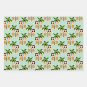 Feuille De Papier Cadeau Papiers hawaïens (Devant)