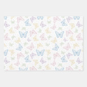 Feuille De Papier Cadeau Papillon (Devant 3)